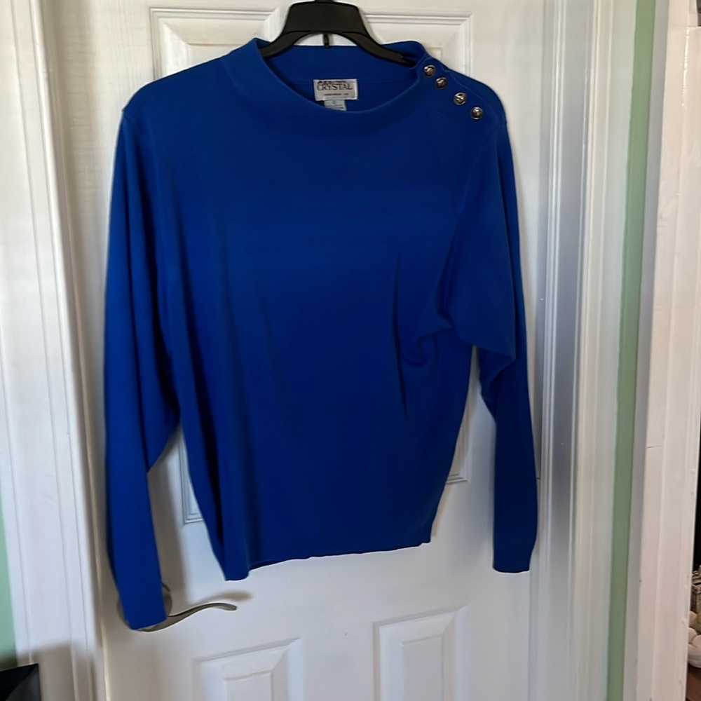 Blue super soft sweater